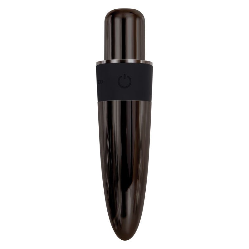 Buy Evolved Tiny Treasures - Black Chrome USB Rechargeable Mini Massager with Attachable Heads at NZ’s Mega Adult Toys Store. Discover premium sex toys with discreet shipping at the best price in NZ