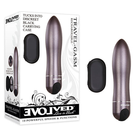 Buy Evolved Travel - Gasm - Gray 9 cm USB Rechargeable Bullet with Travel Case at NZ’s Mega Adult Toys Store. Discover premium sex toys with discreet shipping at the best price in NZ