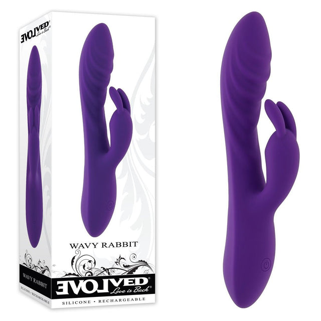 Buy Evolved WAVY RABBIT - Purple 20.6 cm USB Rechargeable Rabbit Vibrator at NZ’s Mega Adult Toys Store. Discover premium sex toys with discreet shipping at the best price in NZ