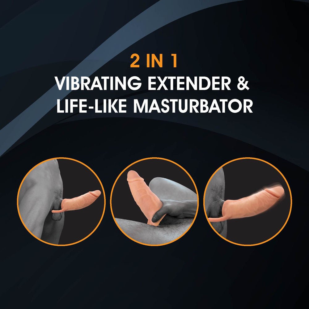 Buy Extendor+ - Flesh 2 Inch Vibrating Penis Extender and Stroker at Oh Joy. Discover premium sex toys with discreet shipping at the best price in NZ