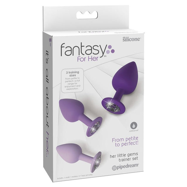 Buy Fantasy For Her Little Gems Trainer Set - Purple Butt Plugs with Jewel Bases - Set of 3 Sizes at NZ’s Mega Adult Toys Store. Discover premium sex toys with discreet shipping at the best price in NZ