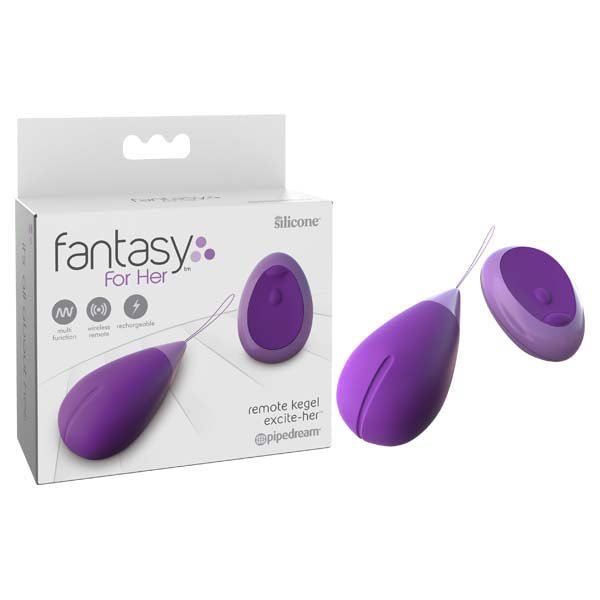 Buy Fantasy For Her Remote Kegel Excite - Her - Purple USB Rechargeable Vibrating Kegel Trainer with Wireless Remote at NZ’s Mega Adult Toys Store. Discover premium sex toys with discreet shipping at the best price in NZ