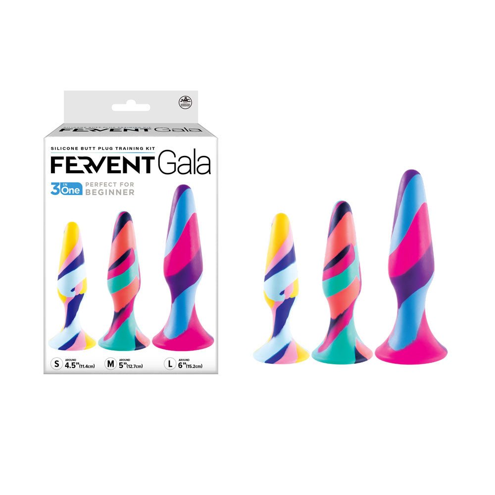 Buy Fervent Gala Anal Training Kit - Multicoloured Butt Plugs - Set of 3 Sizes at NZ’s Mega Adult Toys Store. Discover premium sex toys with discreet shipping at the best price in NZ