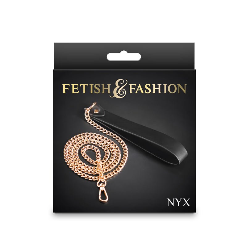 Buy Fetish & Fashion - Nyx Leash - Black/Gold Leash at NZ’s Mega Adult Toys Store. Discover premium sex toys with discreet shipping at the best price in NZ