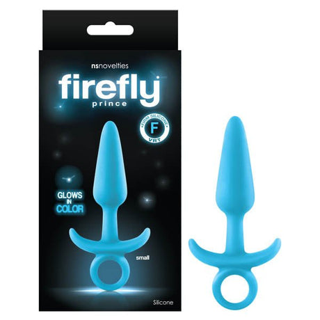 Buy Firefly Prince - Glow - in - Dark Blue 10.9 cm Small Butt Plug with Ring Bull at NZ’s Mega Adult Toys Store. Discover premium sex toys with discreet shipping at the best price in NZ