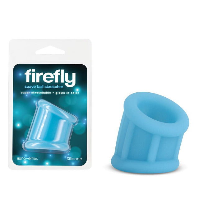 Buy Firefly - Suave Ball Stretcher - Blue - Glow in Dark Blue Ball Stretcher at NZ’s Mega Adult Toys Store. Discover premium sex toys with discreet shipping at the best price in NZ