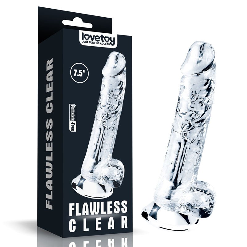 Buy Flawless Clear Dildo 7.5'' - Clear 19 cm Dong at NZ’s Mega Adult Toys Store. Discover premium sex toys with discreet shipping at the best price in NZ