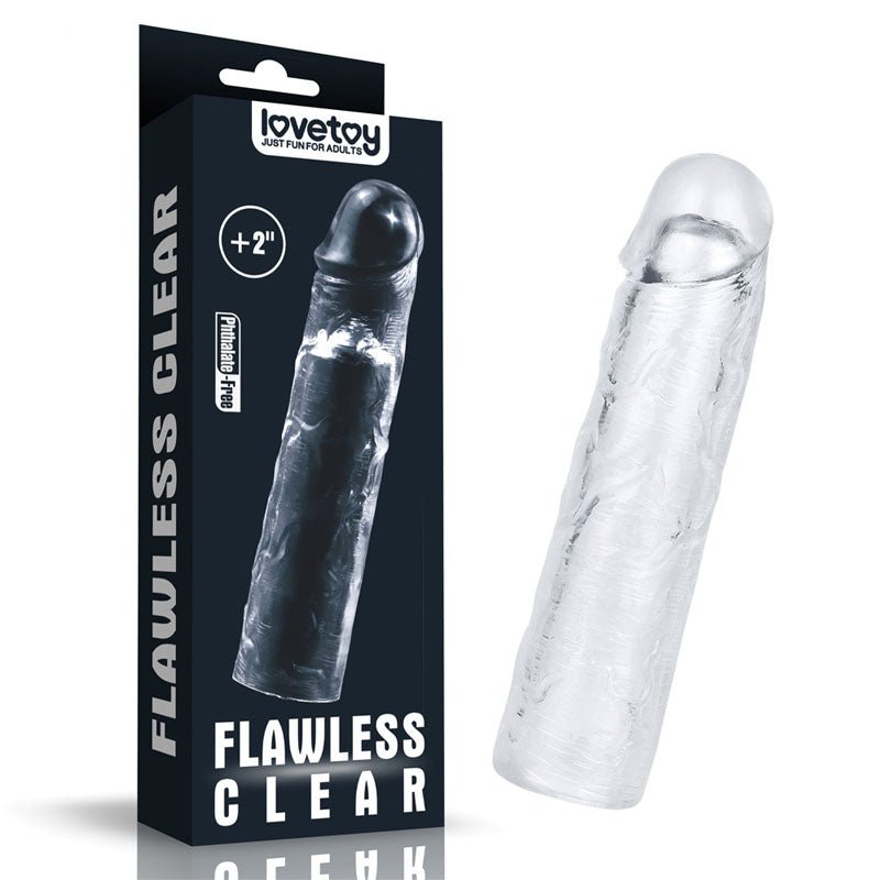 Buy Flawless Clear Penis Sleeve 2'' - Clear 5 cm Penis Extender Sleeve at NZ’s Mega Adult Toys Store. Discover premium sex toys with discreet shipping at the best price in NZ