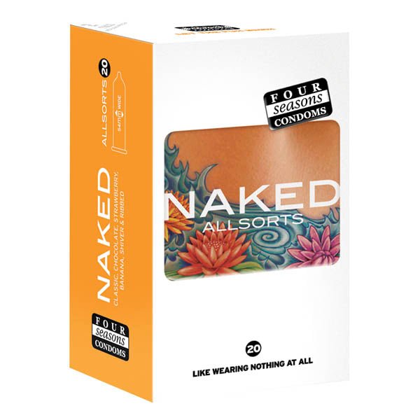 Buy Four Seasons Naked Allsorts - Ultra Thin Lubed Condoms in 6 Styles - 20 Pack at NZ’s Mega Adult Toys Store. Discover premium sex toys with discreet shipping at the best price in NZ