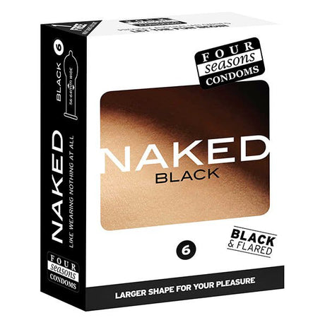 Buy Four Seasons Naked Black - Ultra Thin Black Condoms - 6 Pack at NZ’s Mega Adult Toys Store. Discover premium sex toys with discreet shipping at the best price in NZ