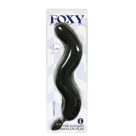 Buy Foxy Fox Tail Silicone Butt Plug - Black - 46 cm Tail at NZ’s Mega Adult Toys Store. Discover premium sex toys with discreet shipping at the best price in NZ