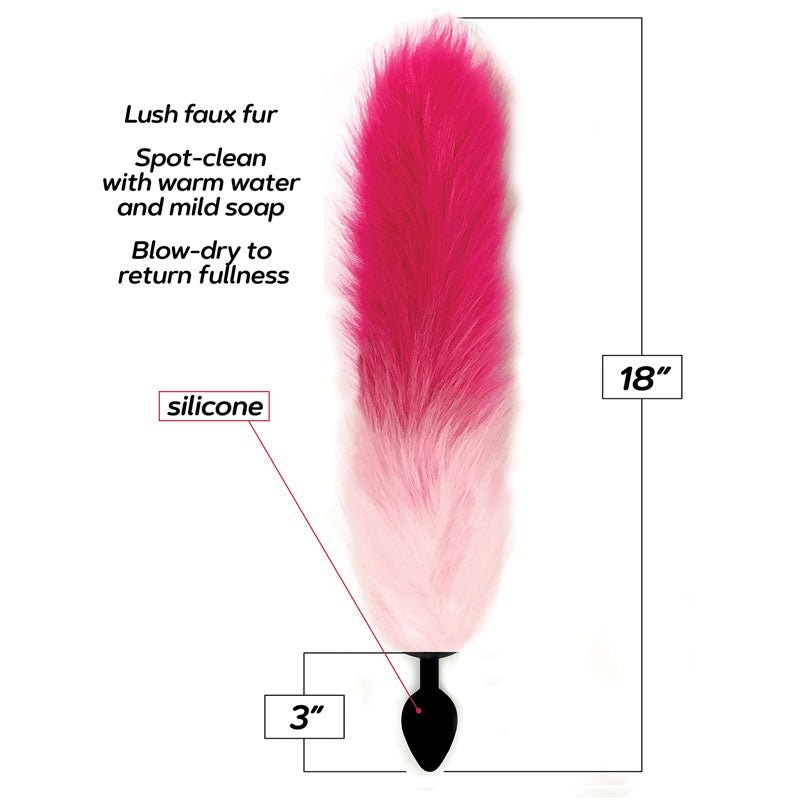 Buy Foxy Fox Tail Silicone Butt Plug - Pink Gradient - 46 cm Tail at NZ’s Mega Adult Toys Store. Discover premium sex toys with discreet shipping at the best price in NZ