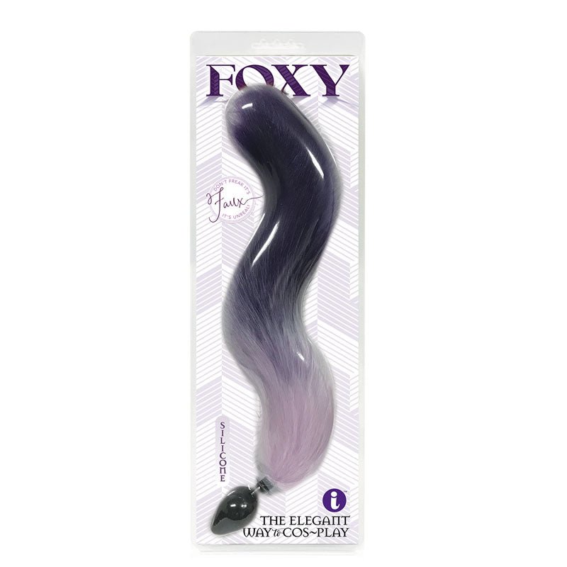 Buy Foxy Fox Tail Silicone Butt Plug - Purple Gradient - 46 cm Tail at NZ’s Mega Adult Toys Store. Discover premium sex toys with discreet shipping at the best price in NZ