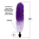 Buy Foxy Fox Tail Silicone Butt Plug - Purple Gradient - 46 cm Tail at NZ’s Mega Adult Toys Store. Discover premium sex toys with discreet shipping at the best price in NZ