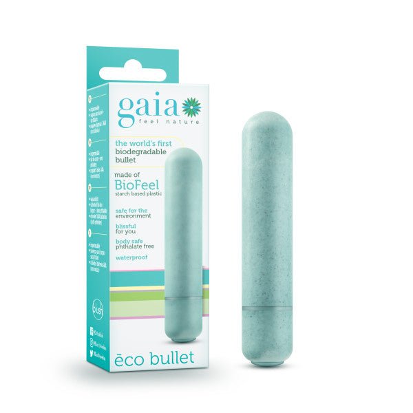 Buy Gaia Eco Bullet - Aqua Blue 8.9 cm (3.5'') Bullet at NZ’s Mega Adult Toys Store. Discover premium sex toys with discreet shipping at the best price in NZ