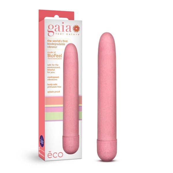 Buy Gaia - Eco - Coral Pink 17.8 cm (7'') Vibrator at NZ’s Mega Adult Toys Store. Discover premium sex toys with discreet shipping at the best price in NZ