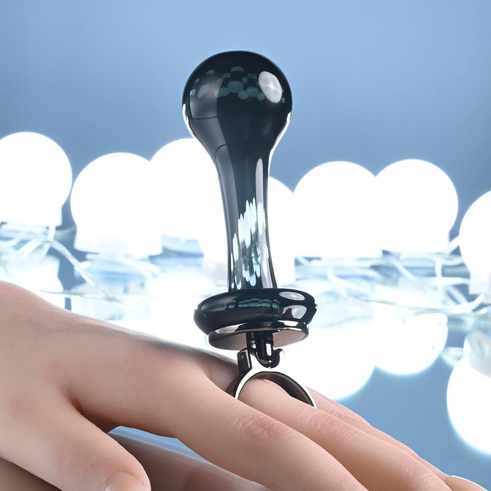 Buy Gender X BLOW POP - Black 12.8 cm Glass Plug with Ring Pull at NZ’s Mega Adult Toys Store. Discover premium sex toys with discreet shipping at the best price in NZ