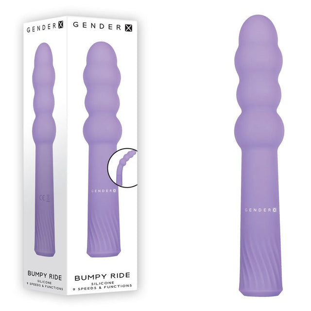 Buy Gender X BUMPY RIDE - Purple 17.4 cm USB Rechargeable Vibrator at NZ’s Mega Adult Toys Store. Discover premium sex toys with discreet shipping at the best price in NZ