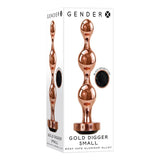 Buy Gender X GOLD DIGGER SMALL - Rose Gold Small Butt Plug with Black Gem Base at NZ’s Mega Adult Toys Store. Discover premium sex toys with discreet shipping at the best price in NZ