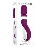 Buy Gender X HANDLE IT - Purple/White USB Rechargeable Massager Wand at NZ’s Mega Adult Toys Store. Discover premium sex toys with discreet shipping at the best price in NZ