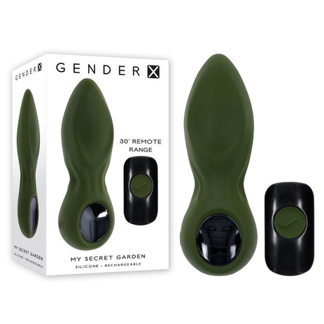 Buy Gender X MY SECRET GARDEN - Green 14.6 cm USB Rechargeable Vibrating Butt Plug with Remote Control at NZ’s Mega Adult Toys Store. Discover premium sex toys with discreet shipping at the best price in NZ