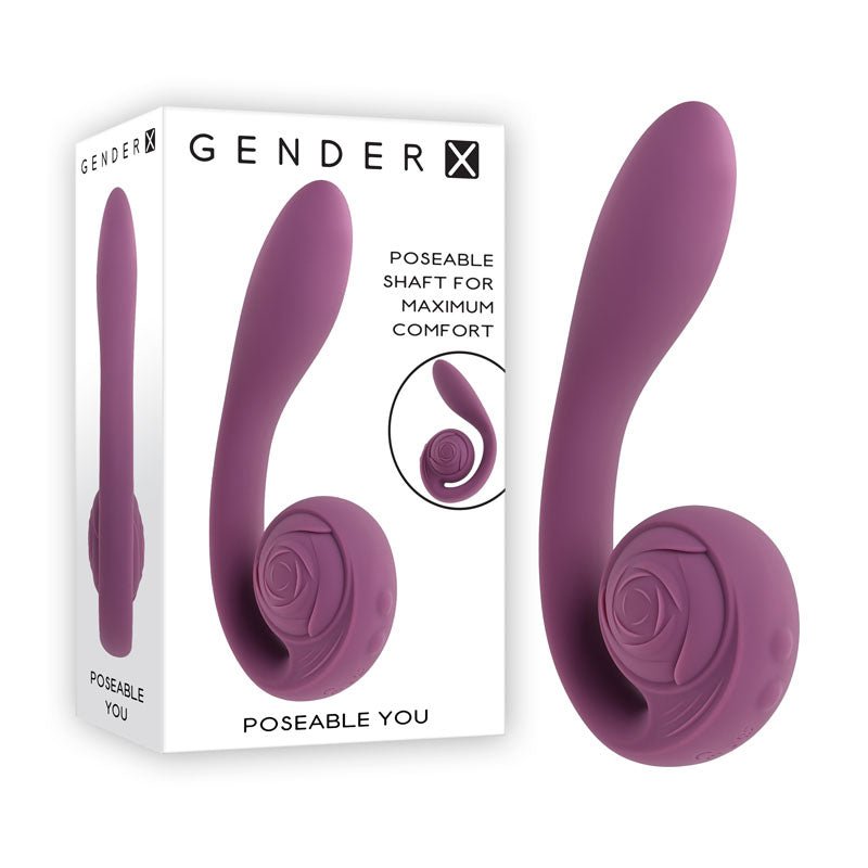 Buy Gender X POSEABLE YOU - Purple USB Rechargeable Poseable Vibrator at NZ’s Mega Adult Toys Store. Discover premium sex toys with discreet shipping at the best price in NZ