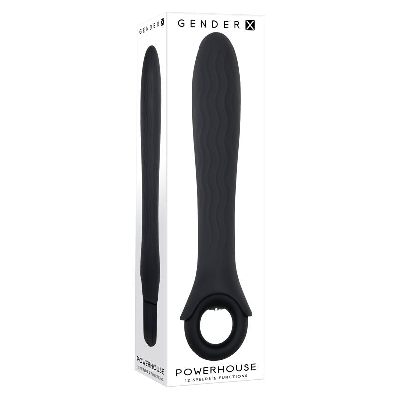 Buy Gender X POWERHOUSE - Black 21.6 cm USB Rechargeable Vibrator at NZ’s Mega Adult Toys Store. Discover premium sex toys with discreet shipping at the best price in NZ