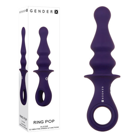 Buy Gender X RING POP - Dark Blue 15.2 cm USB Rechargeable Vibrating Anal Plug at NZ’s Mega Adult Toys Store. Discover premium sex toys with discreet shipping at the best price in NZ