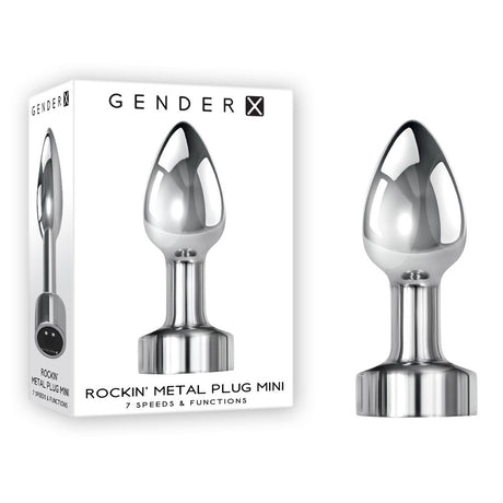 Buy Gender X ROCKIN METAL PLUG MINI - Chrome 7.8 cm USB Rechargeable Vibrating Mini Butt Plug at NZ’s Mega Adult Toys Store. Discover premium sex toys with discreet shipping at the best price in NZ