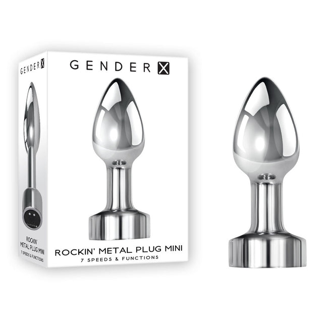 Buy Gender X ROCKIN METAL PLUG MINI - Chrome 7.8 cm USB Rechargeable Vibrating Mini Butt Plug at NZ’s Mega Adult Toys Store. Discover premium sex toys with discreet shipping at the best price in NZ