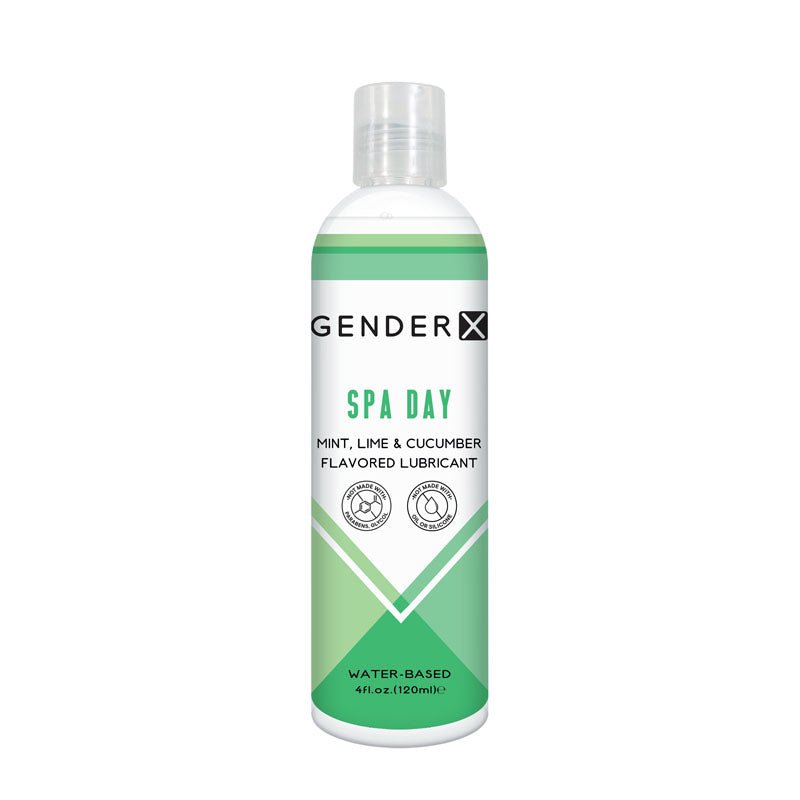 Buy Gender X SPA DAY Flavoured Lube - 120 ml - Mint, Lime & Cucumber Flavoured Water Based Lubricant - 120 ml Bottle at NZ’s Mega Adult Toys Store. Discover premium sex toys with discreet shipping at the best price in NZ