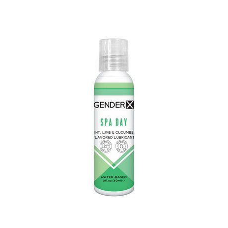 Buy Gender X SPA DAY Flavoured Lube - 60 ml - Mint, Lime & Cucumber Flavoured Water Based Lubricant - 60 ml Bottle at NZ’s Mega Adult Toys Store. Discover premium sex toys with discreet shipping at the best price in NZ