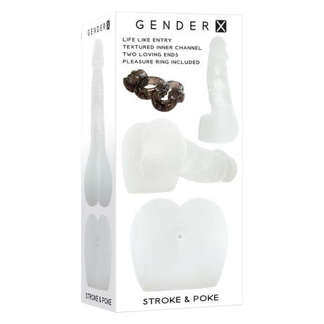 Buy Gender X STROKE & POKE - Clear 20 cm Stroker Dong at NZ’s Mega Adult Toys Store. Discover premium sex toys with discreet shipping at the best price in NZ