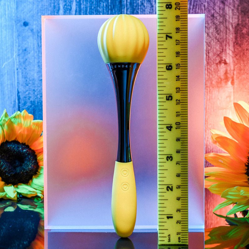 Buy Gender X SUNFLOWER - Yellow 20 cm USB Rechargeable Massage Wand at NZ’s Mega Adult Toys Store. Discover premium sex toys with discreet shipping at the best price in NZ