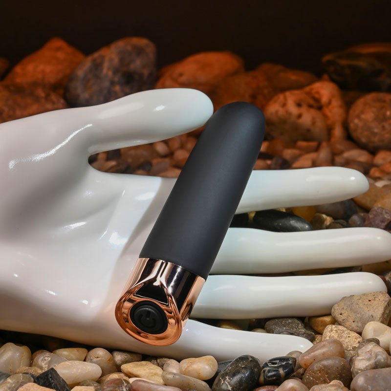 Buy Gender X THE GOLD STANDARD - Black/Rose Gold 10 cm USB Rechargeable Bullet at NZ’s Mega Adult Toys Store. Discover premium sex toys with discreet shipping at the best price in NZ