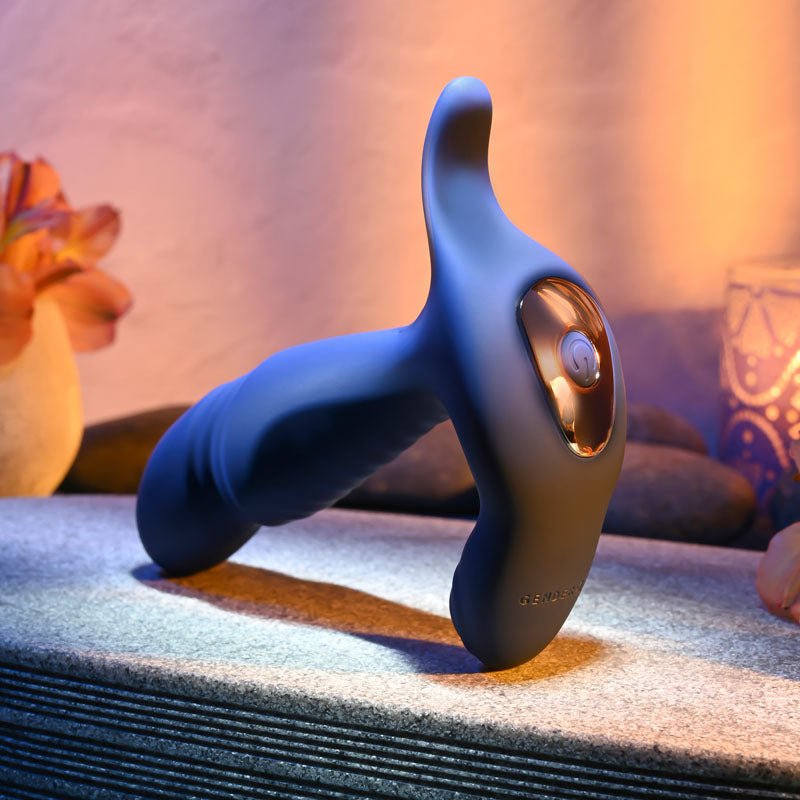 Buy Gender X TRUE BLUE - Blue 13.5 cm USB Rechargeable Thrusting Prostate Massager at NZ’s Mega Adult Toys Store. Discover premium sex toys with discreet shipping at the best price in NZ