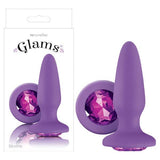 Buy Glams - Purple 10.4 cm (4'') Butt Plug with Sparkling Gem at NZ’s Mega Adult Toys Store. Discover premium sex toys with discreet shipping at the best price in NZ