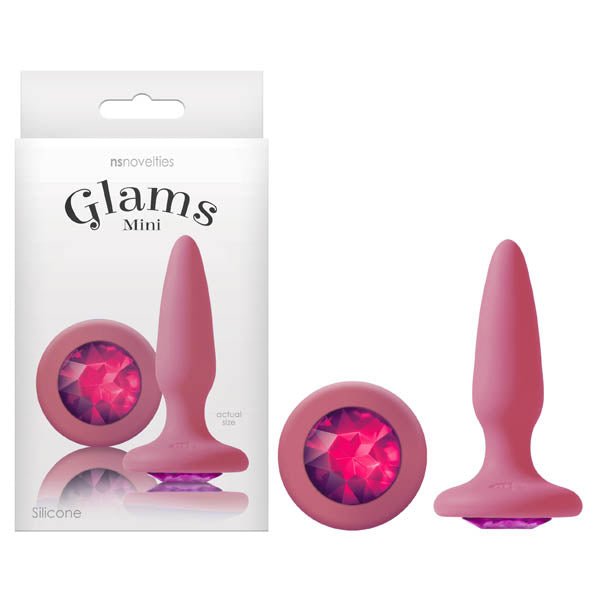 Buy Glams Mini - Pink 8.4 cm (3.3'') Butt Plug with Sparkling Gem at NZ’s Mega Adult Toys Store. Discover premium sex toys with discreet shipping at the best price in NZ