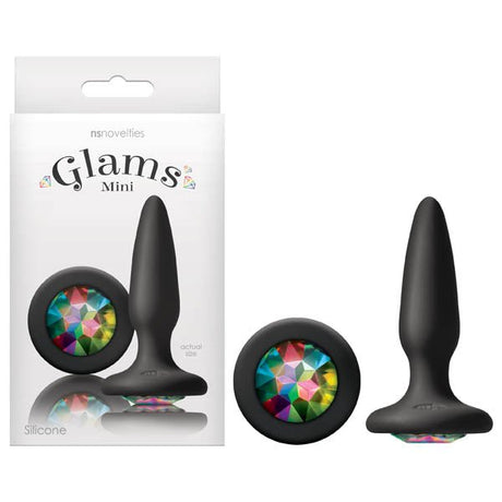 Buy Glams Mini - Black 8.4 cm (3.3'') Butt Plug with Sparkling Gem at NZ’s Mega Adult Toys Store. Discover premium sex toys with discreet shipping at the best price in NZ