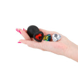 Buy Glams Xchange Heart - Medium - Black Medium Butt Plug with Interchangeable Heart Gems at NZ’s Mega Adult Toys Store. Discover premium sex toys with discreet shipping at the best price in NZ