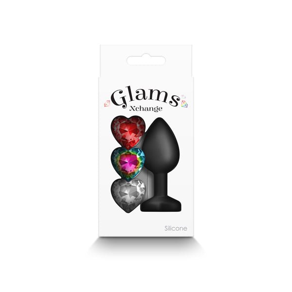 Buy Glams Xchange Heart - Small - Black Small Butt Plug with Interchangeable Heart Gems at NZ’s Mega Adult Toys Store. Discover premium sex toys with discreet shipping at the best price in NZ