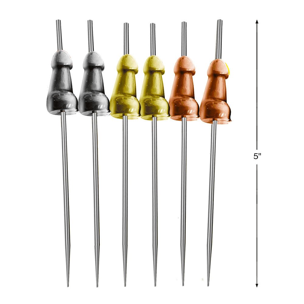 Buy Glitterati Hors d'Oeuvre Picks - 6 Pack - Stainless Steel 18 cm Food Picks - Set of 6 at NZ’s Mega Adult Toys Store. Discover premium sex toys with discreet shipping at the best price in NZ