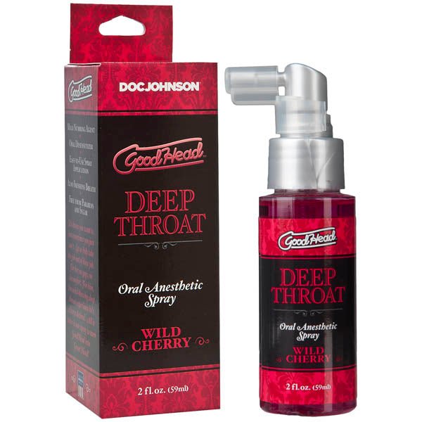 Buy GoodHead Deep Throat Spray - Wild Cherry Flavoured Deep Throat Spray - 59 ml Bottle at NZ’s Mega Adult Toys Store. Discover premium sex toys with discreet shipping at the best price in NZ