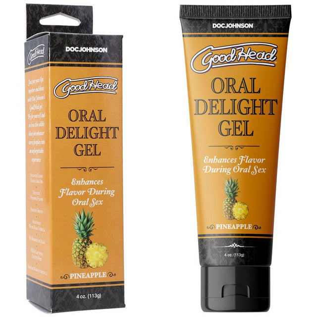 Buy GoodHead Oral Delight Gel - Pineapple - Pineapple Flavoured Oral Gel - 120 ml Tube at NZ’s Mega Adult Toys Store. Discover premium sex toys with discreet shipping at the best price in NZ