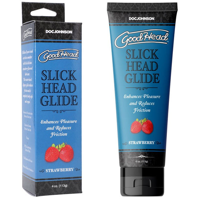 Buy GoodHead Slick Head Glide - Strawberry - Strawberry Flavoured Lubricant - 120 ml Tube at NZ’s Mega Adult Toys Store. Discover premium sex toys with discreet shipping at the best price in NZ