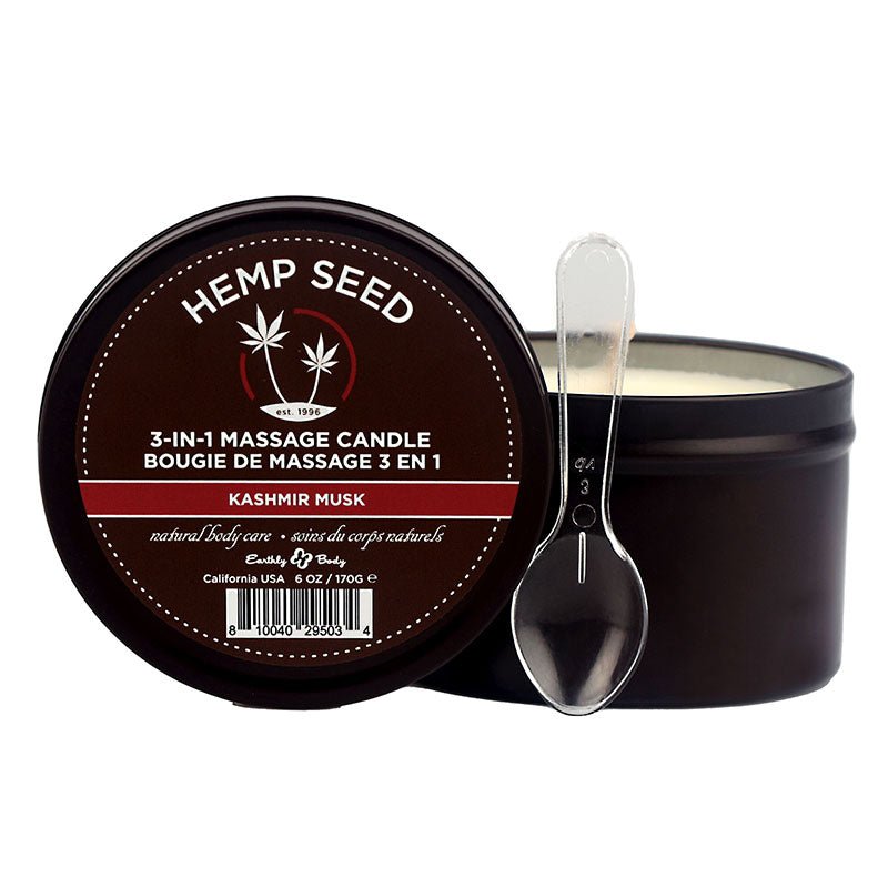 Buy Hemp Seed 3 - In - 1 Massage Candle - Kashmir Musk (Brandy, Magnolia & Vanilla Musk) - 170 g at NZ’s Mega Adult Toys Store. Discover premium sex toys with discreet shipping at the best price in NZ