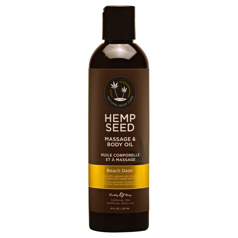 Buy Hemp Seed Massage & Body Oil - Beach Daze (Coconut & Pineapple) Scented - 237 ml Bottle at NZ’s Mega Adult Toys Store. Discover premium sex toys with discreet shipping at the best price in NZ