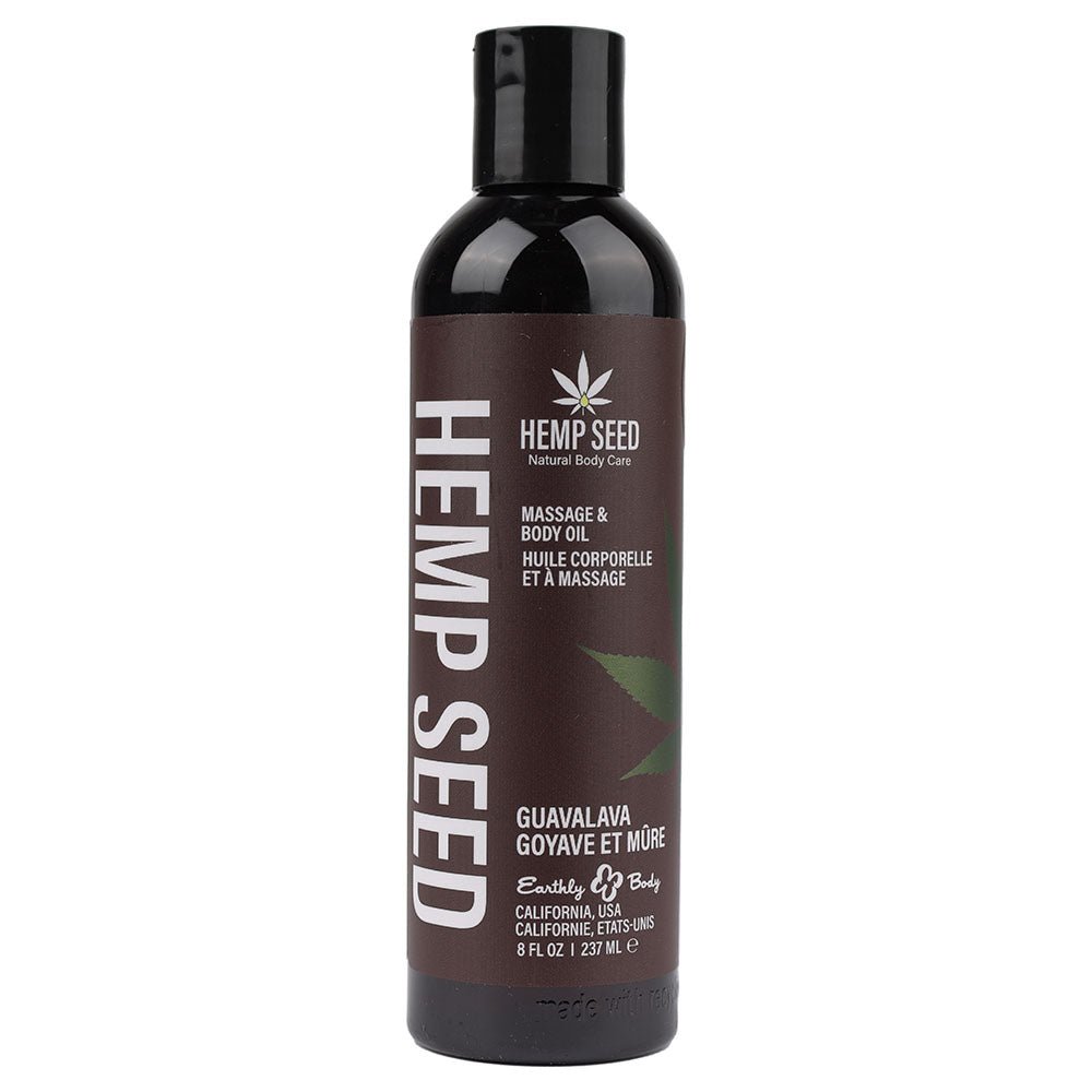 Buy Hemp Seed Massage & Body Oil - Guavalava (Guava & Blackberry) Scented - 237 ml Bottle at NZ’s Mega Adult Toys Store. Discover premium sex toys with discreet shipping at the best price in NZ