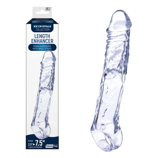 Buy Ice Crystals 4 Inch Length Enhancer - Clear 4 Inch Penis Extension Sleeve at Oh Joy. Discover premium sex toys with discreet shipping at the best price in NZ