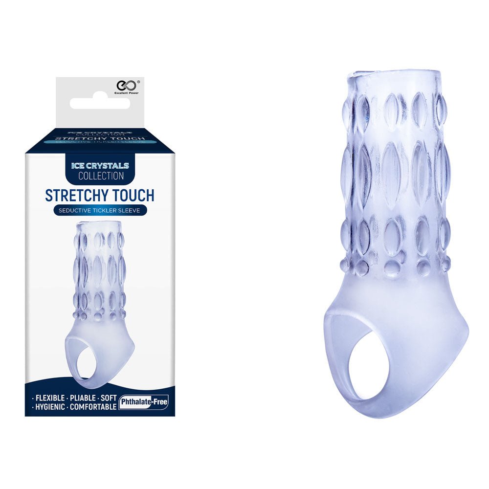 Buy Ice Crystals Stretchy Touch Tickler Sleeve - Clear Penis Sleeve at Oh Joy. Discover premium sex toys with discreet shipping at the best price in NZ